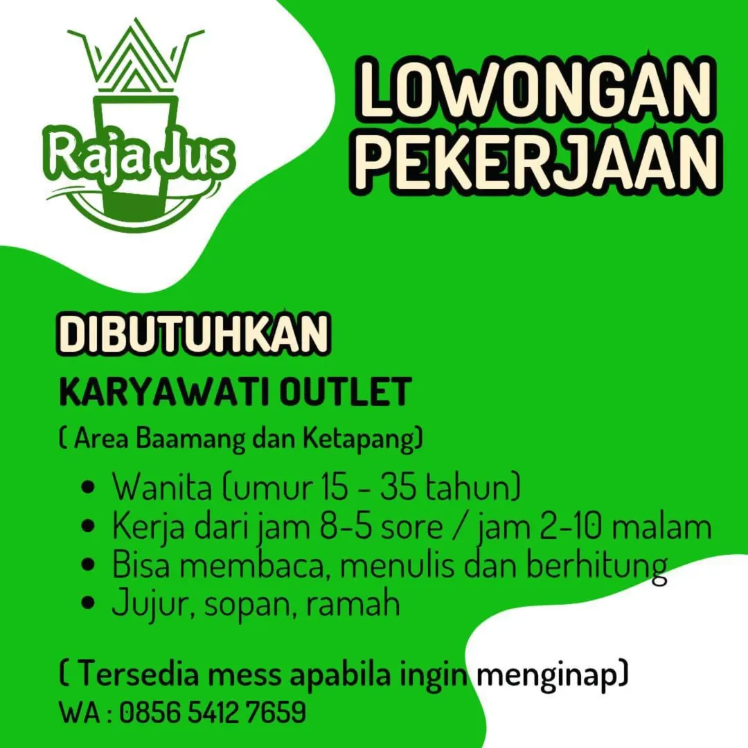 Lowongan Karyawati Outlet